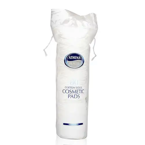 Athena Cotton Wool Cosmetic Pads 80Pcs